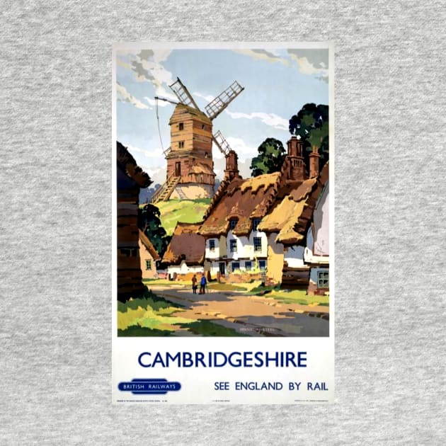 Vintage Travel Poster - Cambridgeshire by Starbase79